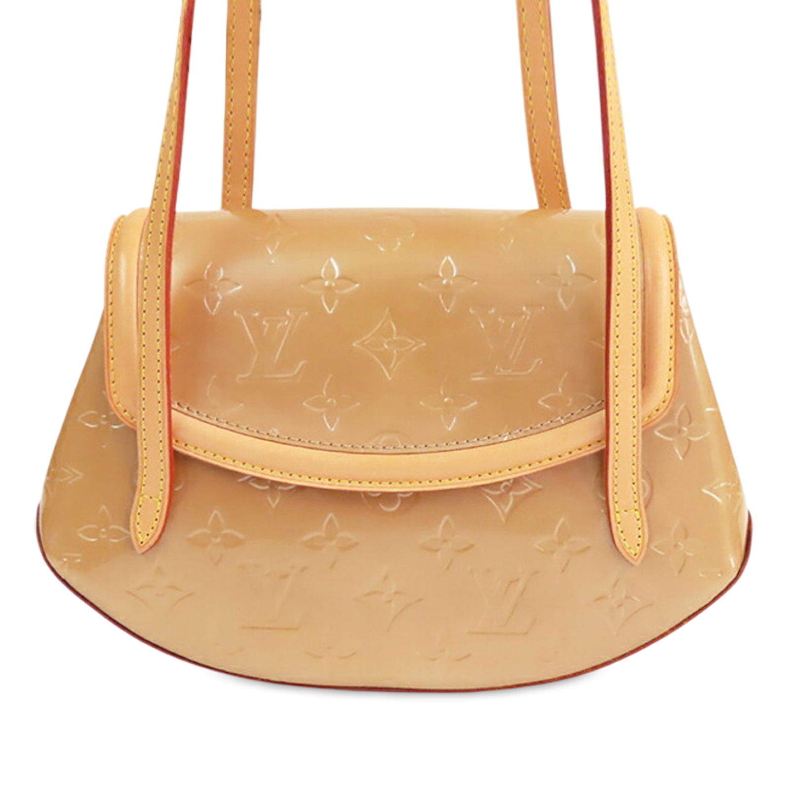 Louis Vuitton Biscayne Bay PM Monogram Vernis Leather Shoulder Bag: Louis Vuitton Biscayne Bay PM Monogram Vernis Leather Shoulder Bag The Louis Vuitton Monogram Vernis Biscayne Bay PM is crafted from vernis leather with vachetta leather trim and features flat vachett