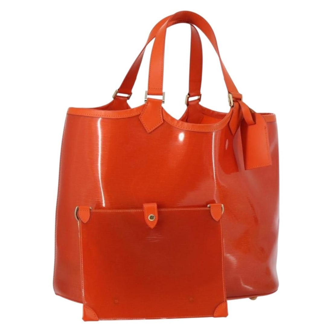 Louis Vuitton Plage Lagoon Bay Orange Leather Handbag 40cm: Louis Vuitton Plage Lagoon Bay Orange Leather Handbag 40cm This pre-owned Louis Vuitton Plage Lagoon Bay handbag is crafted from orange Epi leather. Designed for women, it features a spacious interior