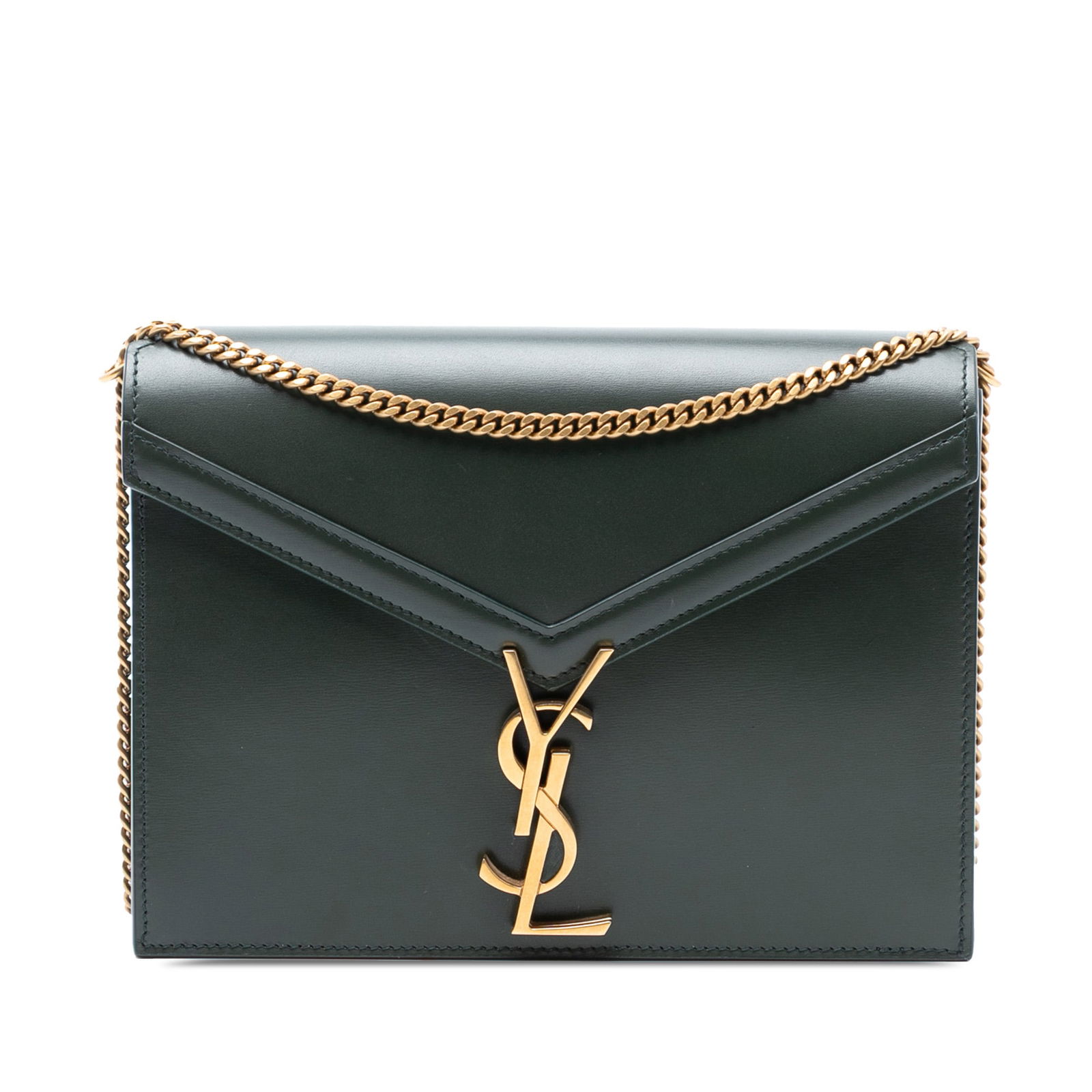Saint Laurent Cassandra Monogram Leather Shoulder Bag with Chain Strap (1 of 7)