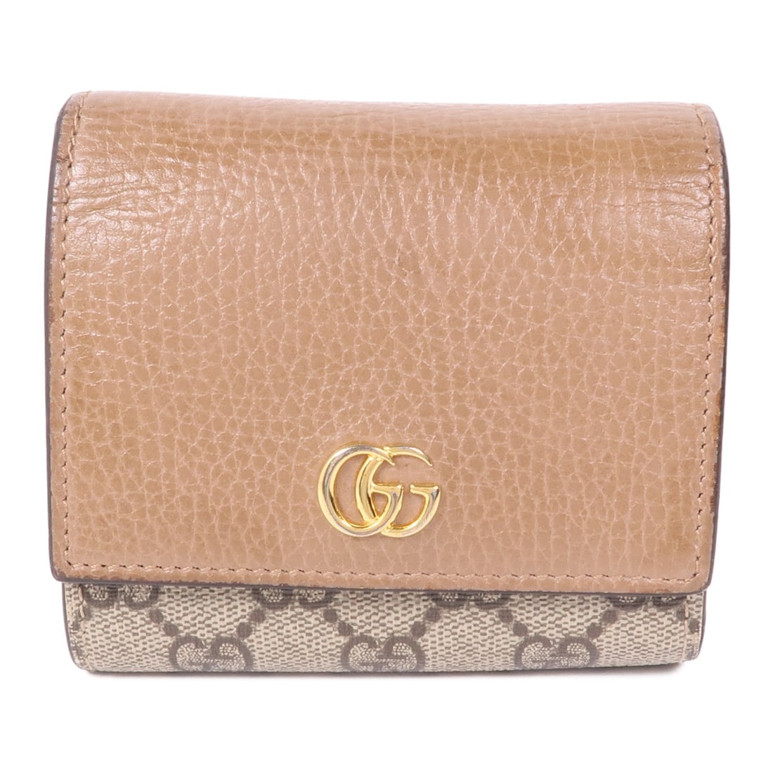 GUCCI GG GHW Bi-fold Wallet 598587 Leather Coated Canvas Brown: GUCCI GG GHW Bi-fold Wallet 598587 Leather Coated Canvas Brown Elevate your accessory collection with this GUCCI GG GHW Bi-fold Wallet, crafted from luxurious leather and coated canvas in a rich brown