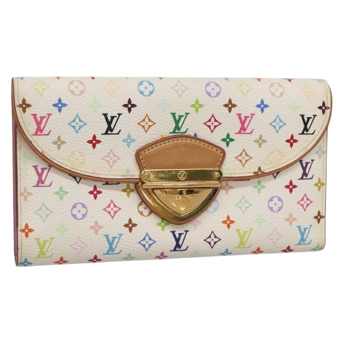 Eugenie Canvas Wallet by Louis Vuitton in Multicolour: Eugenie Canvas Wallet by Louis Vuitton in Multicolour The Louis Vuitton Eugenie Wallet features a multicolored monogram design crafted from canvas. Designed for women, this wallet is made in France an