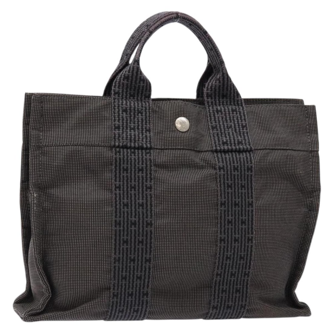 Hermes Fourre Tout Gray Canvas Tote Bag 30cm x 22cm x 8cm (1 of 18)