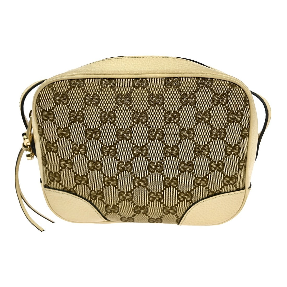 Gucci GG Canvas Medium Shoulder Bag Brown 449413 520981: Gucci GG Canvas Medium Shoulder Bag Brown 449413 520981 This Gucci GG shoulder bag features a beige canvas exterior with brown leather accents, showcasing the iconic Gucci monogram pattern. Designed i