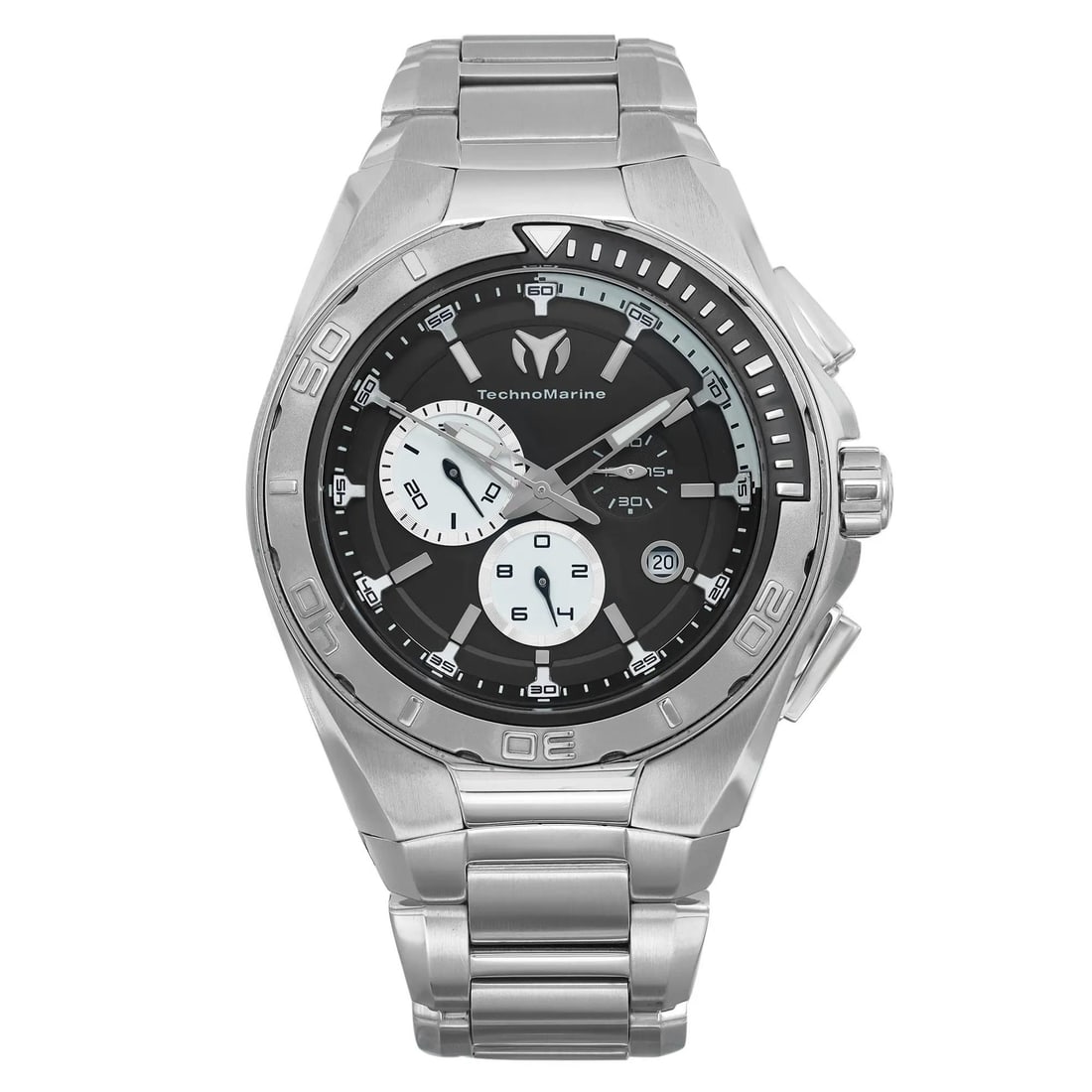 TechnoMarine Cruise 47mm Quartz Men's Watch Black Dial Stainless Steel Bracelet: TechnoMarine Cruise 47mm Quartz Men's Watch Black Dial Stainless Steel Bracelet Explore the Technomarine Cruise wristwatch, a perfect blend of style and functionality. This casual timepiece features a