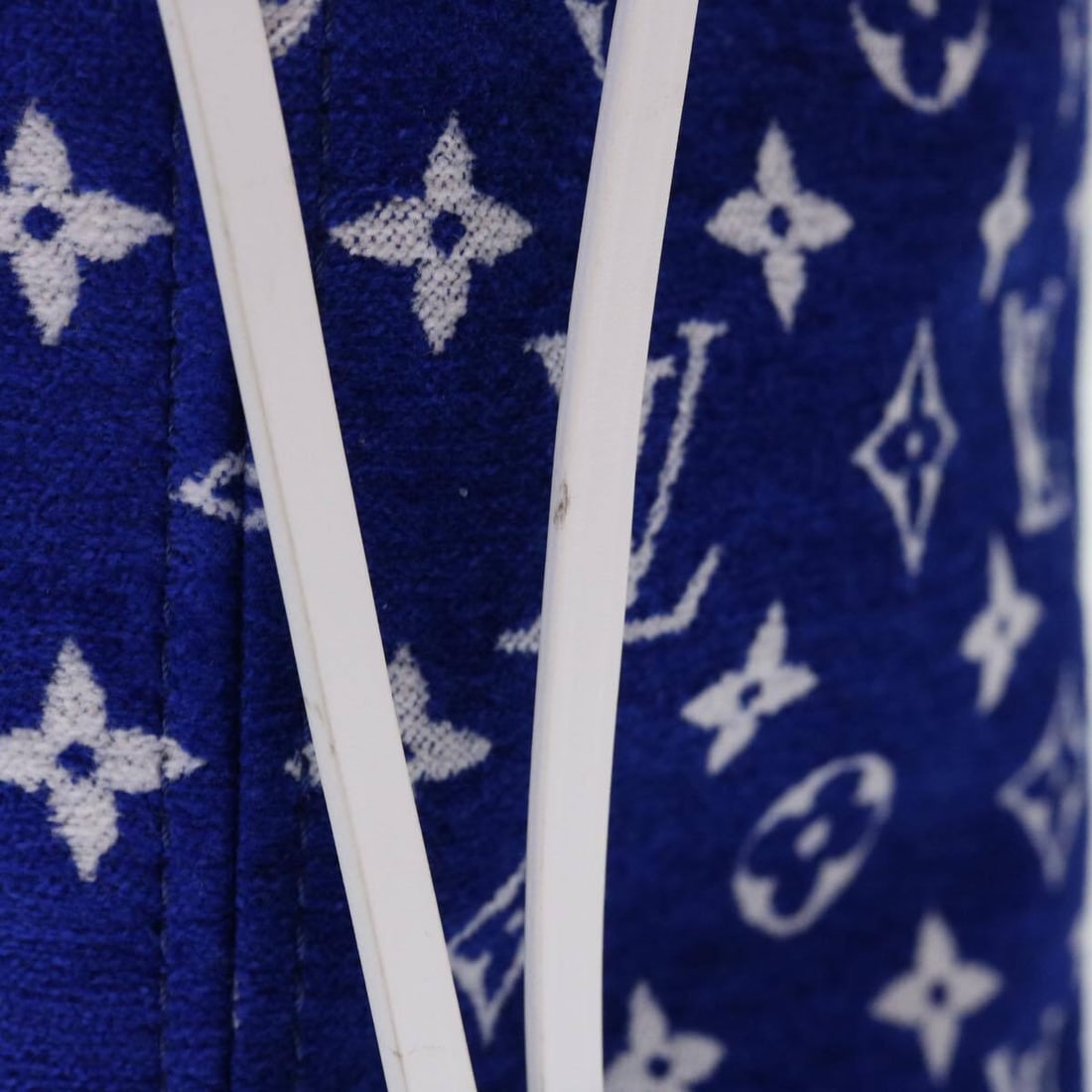 Neverfull NM Tote Blue Velvet Monogram Bag by Louis Vuitton - 13