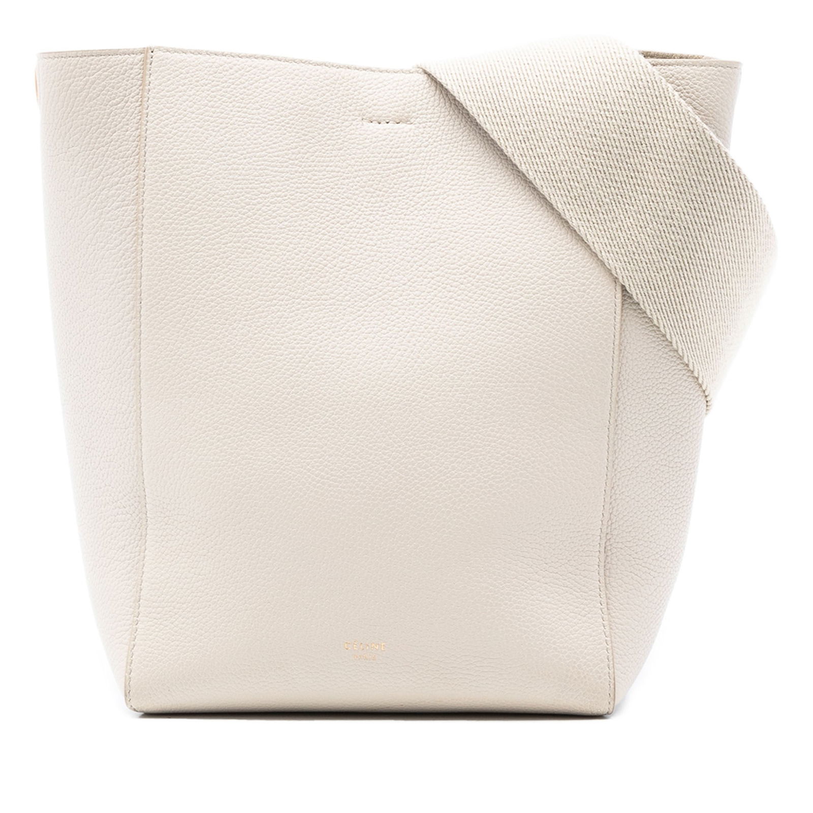 Celine Small Soft Grained Calfskin Seau Sangle Bucket Bag Brown: Celine Small Soft Grained Calfskin Seau Sangle Bucket Bag Brown The Celine Small Soft Grained Calfskin Seau Sangle Bucket Bag is a stylish accessory crafted from quality leather, featuring a flat canv