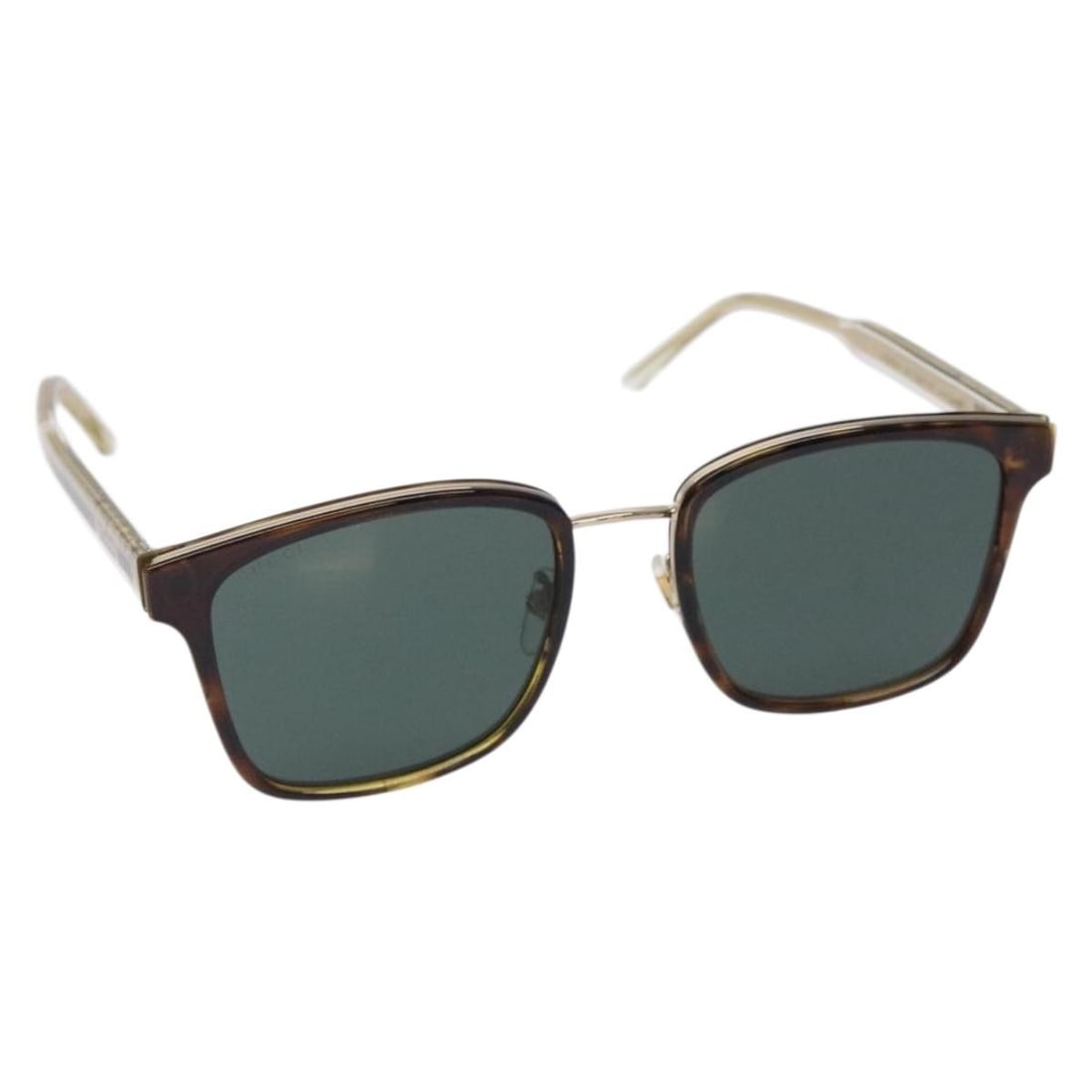 GUCCI Brown Plastic Sunglasses with Case Made in Italy: GUCCI Brown Plastic Sunglasses with Case Made in Italy Elevate your style with these authentic GUCCI sunglasses, crafted from durable plastic in a sophisticated brown color. These sunglasses feature a