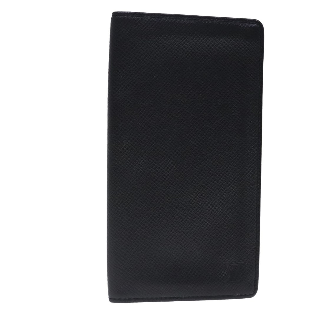 Louis Vuitton Taiga Leather Unisex Porte Cartes Wallet Black: Louis Vuitton Taiga Leather Unisex Porte Cartes Wallet Black Louis Vuitton Porte Cartes Wallet crafted from black Taiga leather designed for unisex use. Compact and practical, this wallet features mul