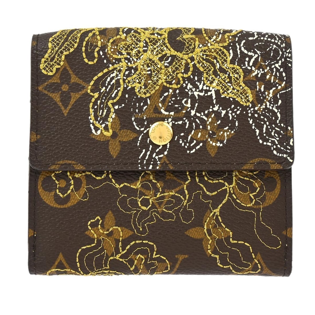 Louis Vuitton Monogram Canvas Check Wallet M95395 Vintage (1 of 7)