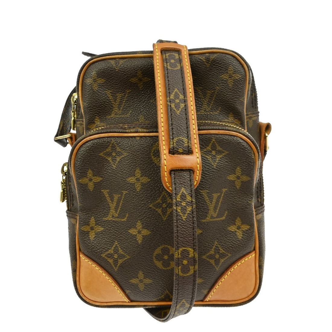 Louis Vuitton Amazone Small Brown Canvas Crossbody Bag (1 of 10)