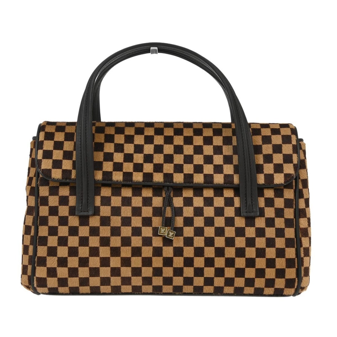 Louis Vuitton Damier Sauvage Lion Top Handle Handbag M92131: Louis Vuitton Damier Sauvage Lion Top Handle Handbag M92131 This Louis Vuitton Damier Sauvage Lion Handbag combines luxury with practicality. Crafted from exquisite fur leather, this medium-sized top