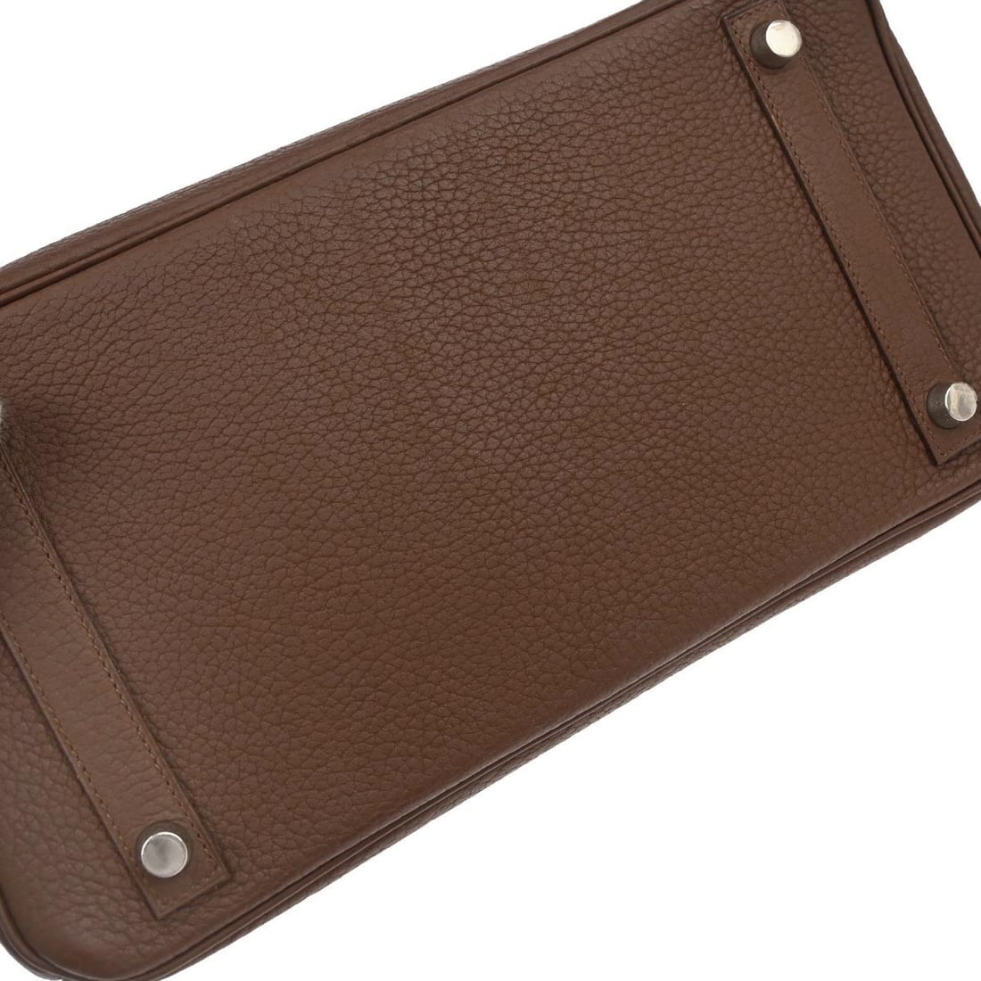 Hermes Birkin 30 Fjord Leather Tote Brown Double Handle Bag - 4