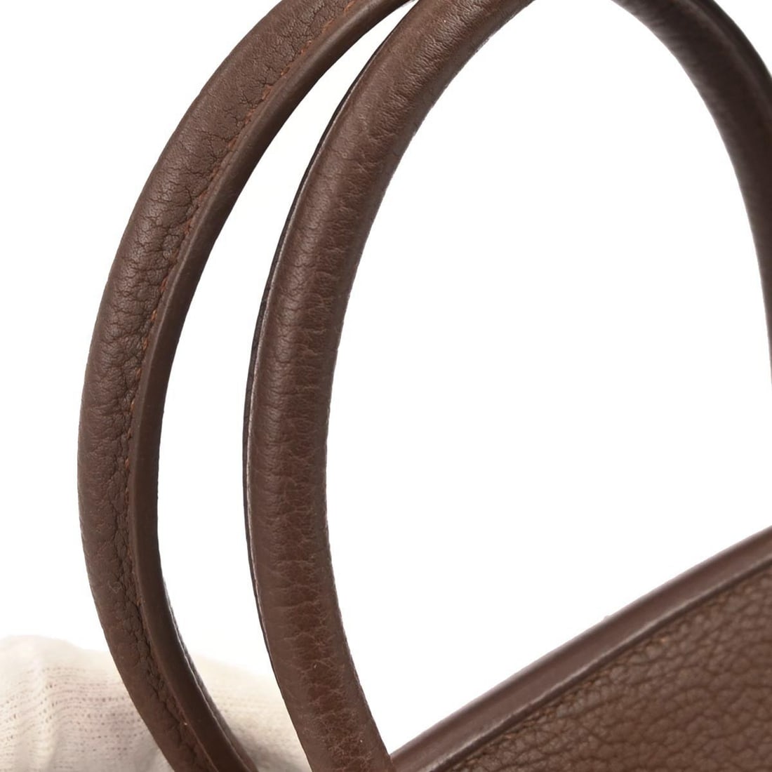 Hermes Birkin 30 Fjord Leather Tote Brown Double Handle Bag - 5