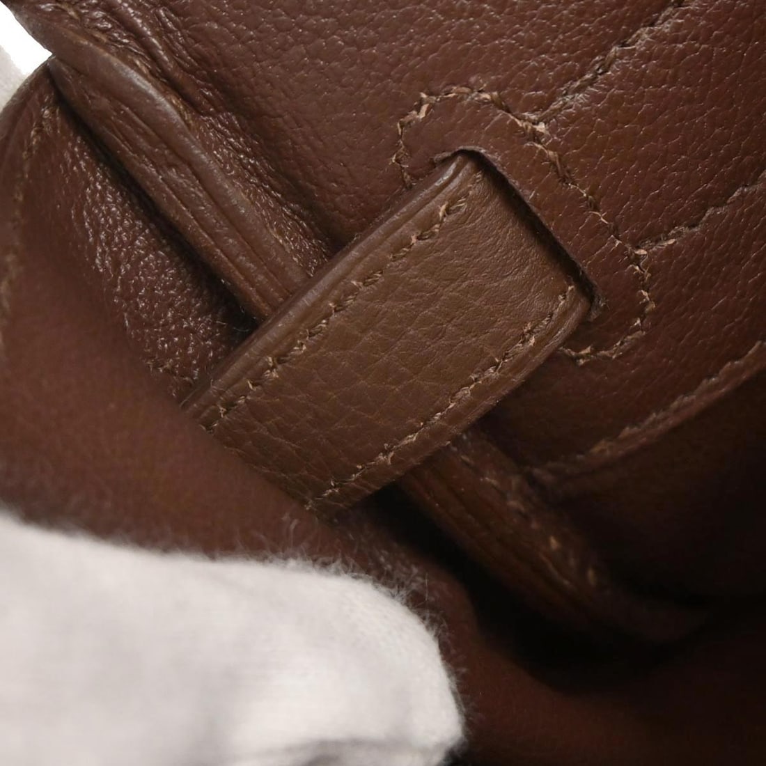 Hermes Birkin 30 Fjord Leather Tote Brown Double Handle Bag - 9