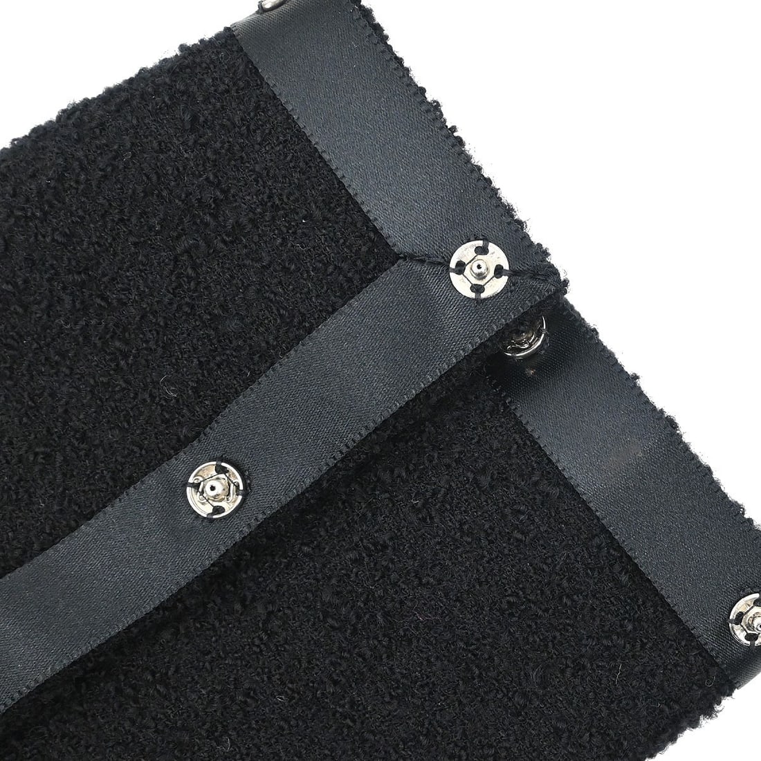 Black Wool Round Neck Cardigan Chanel 38 - 11