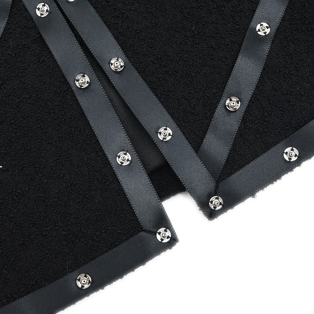 Black Wool Round Neck Cardigan Chanel 38 - 4