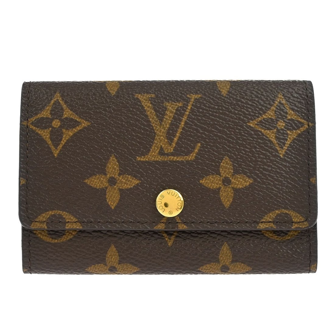 Louis Vuitton Monogram Multicles 6 Key Case M62630 Brown Leather (1 of 7)