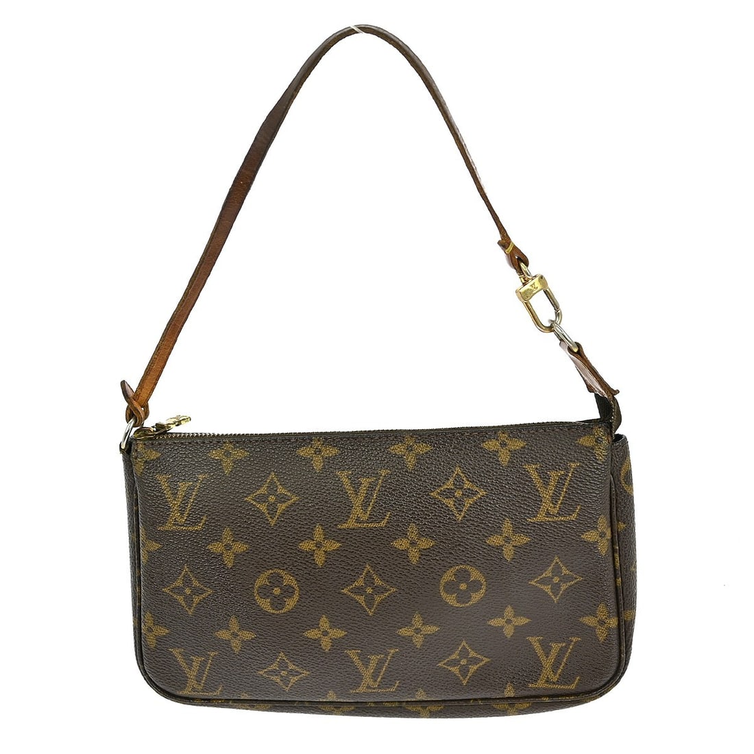 Louis Vuitton Monogram Pochette Accessoires Handbag M51980 Brown Canvas (1 of 7)