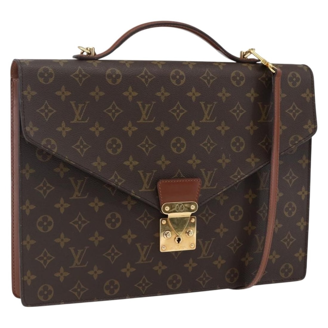 Louis Vuitton Monogram Canvas Porte Documents Bandouliere M53338 (1 of 18)