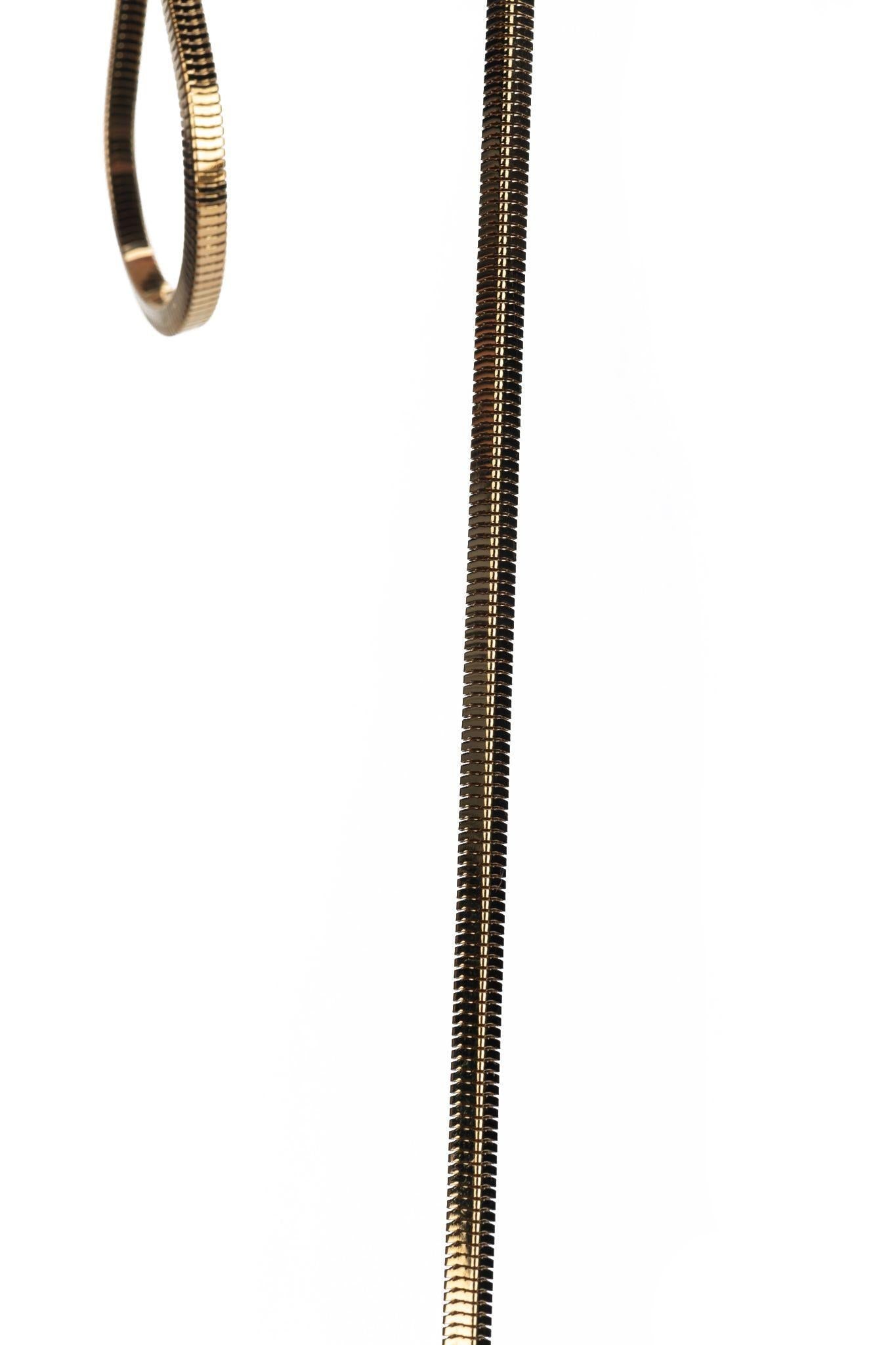 Yves Saint Laurent Black Suede Crossbody with Seabeads and Gold Chain - 9