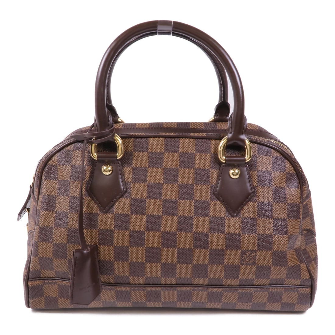 LOUIS VUITTON Duomo Handbag N60008 Damier Brown PVC Canvas (1 of 16)