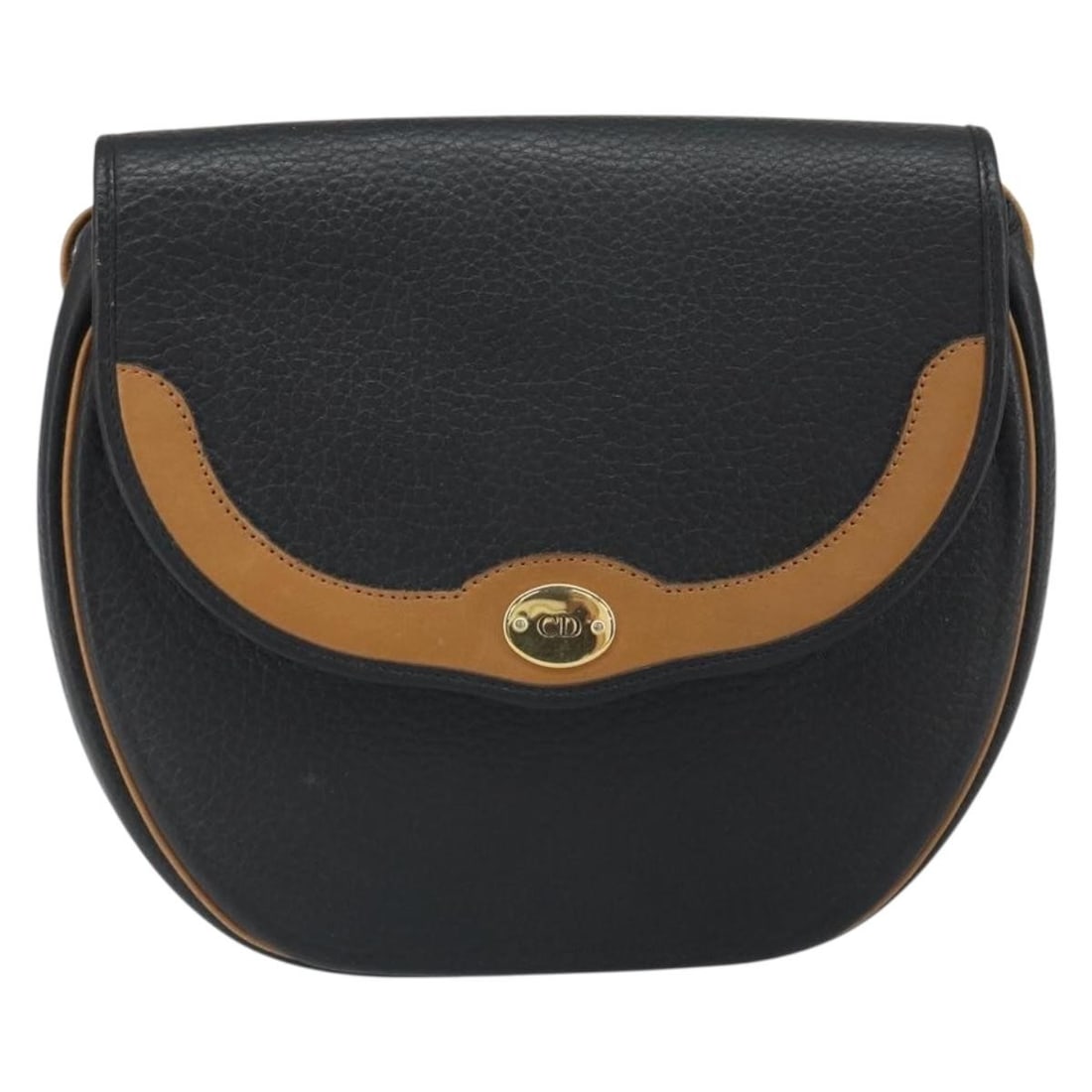 Black Leather Vintage CD Flap Shoulder Bag by Christian Dior: Black Leather Vintage CD Flap Shoulder Bag by Christian Dior This Christian Dior vintage CD flap shoulder bag is crafted from black leather and features a classic design intended for female use. The b