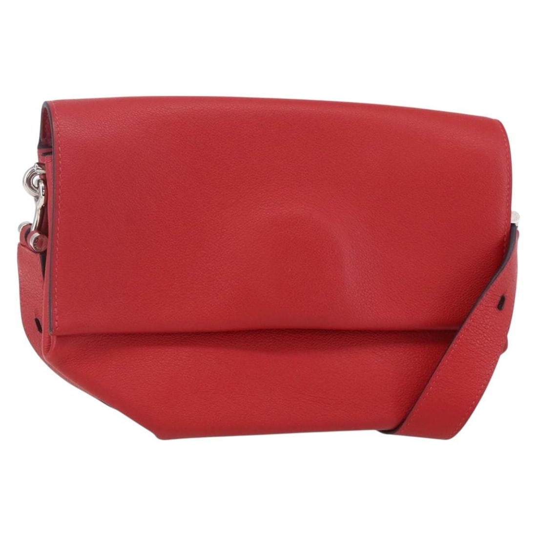 Red Leather Hermes Opli Handbag 24cm x 14cm x 8cm Female: Red Leather Hermes Opli Handbag 24cm x 14cm x 8cm Female This Hermes Opli Bag in red leather is designed for women and features a compact silhouette perfect for everyday use. Crafted in France, this p