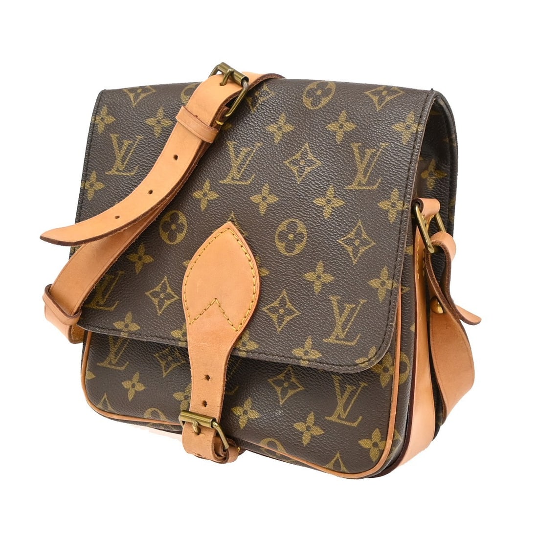Louis Vuitton Monogram Canvas Brown Cartouchiere Shoulder Bag (1 of 15)