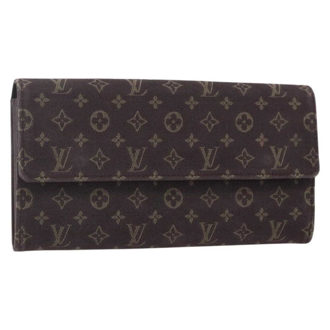 LOUIS VUITTON Monogram Mini Lin Portefeuille Sarah Wallet M95234 Authenticated (1 of 18)