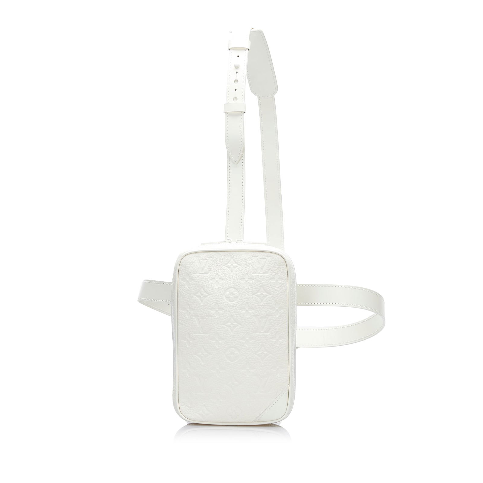 Louis Vuitton Monogram Taurillon Utility Side Crossbody Bag White Leather: Louis Vuitton Monogram Taurillon Utility Side Crossbody Bag White Leather Introducing the Louis Vuitton Monogram Taurillon Utility Side crossbody bag, a perfect blend of functionality and luxury. This