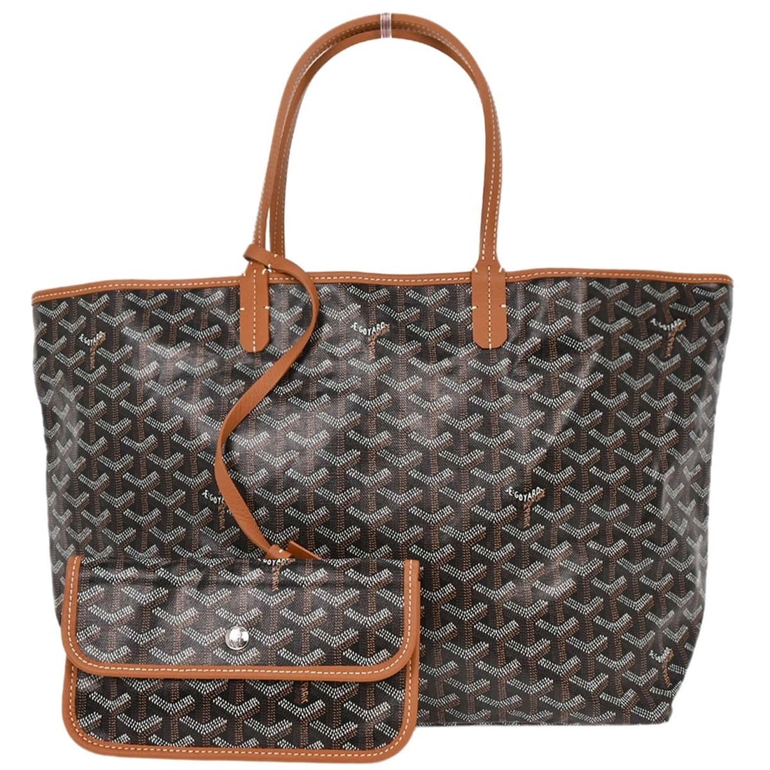 Goyard Black Saint Louis PM Coated Canvas Tote Bag: Goyard Black Saint Louis PM Coated Canvas Tote Bag The Goyard Black Saint Louis PM Tote Bag is a stylish and versatile accessory perfect for casual occasions. This medium-sized tote features a sleek b