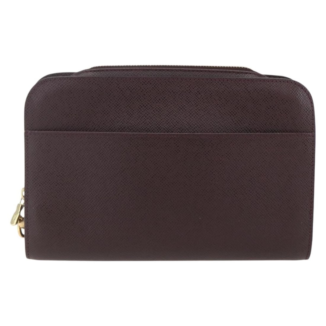 Louis Vuitton Taiga Leather Pochette Baikal Clutch Brown: Louis Vuitton Taiga Leather Pochette Baikal Clutch Brown Louis Vuitton Pochette Baikal clutch crafted from brown Taiga leather, designed for unisex use. The clutch features subtle signs of wear includ