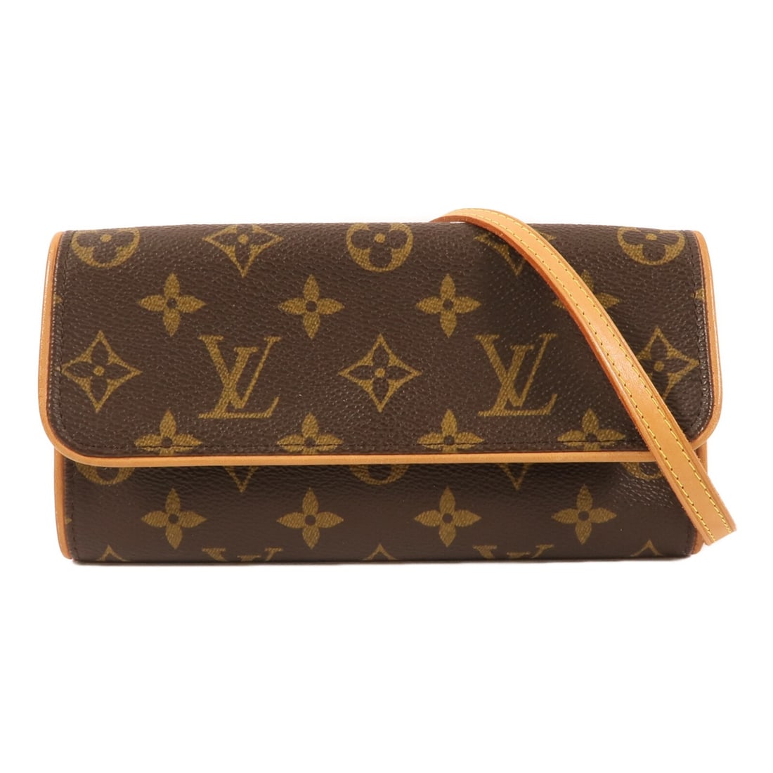 Louis Vuitton Monogram Twin PM Brown Shoulder Bag with Gold Hardware M51854 (1 of 14)