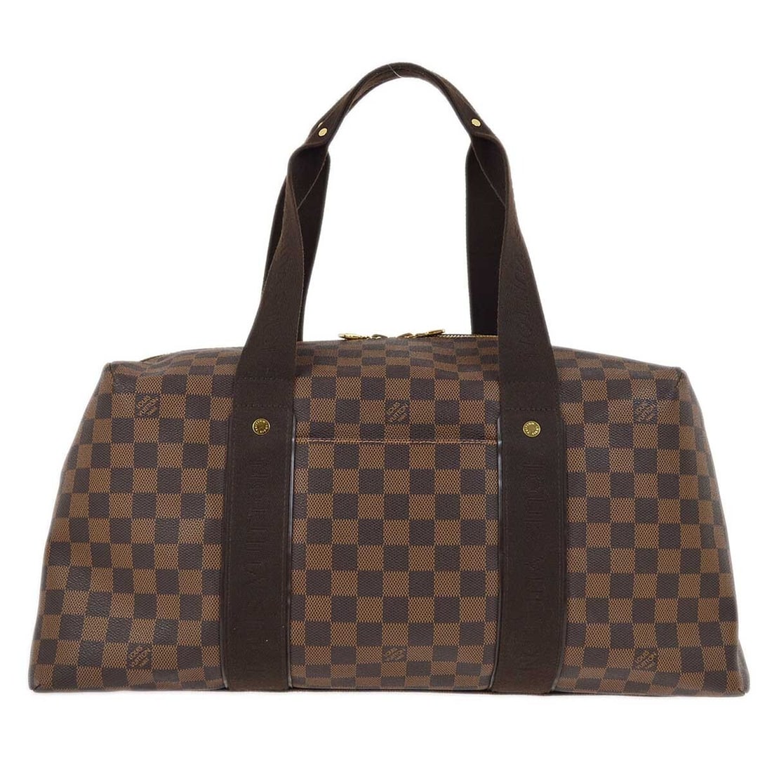 Louis Vuitton Damier Weekender MM Duffle Bag N41138 Brown Canvas: Louis Vuitton Damier Weekender MM Duffle Bag N41138 Brown Canvas Introducing the Louis Vuitton Damier Weekender MM Shoulder Duffle Bag, a perfect companion for your travels. Crafted from durable Damie