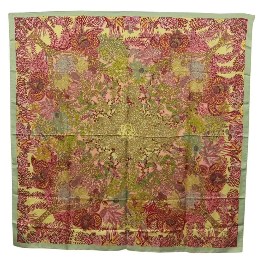 Maitres de la Foret Pink Silk Carre 140 Scarf by Hermes: Maitres de la Foret Pink Silk Carre 140 Scarf by Hermes This Hermes Carre 140 scarf features the "Maitres de la Foret" design in pink silk. Crafted in France, it is made from luxurious silk and measur