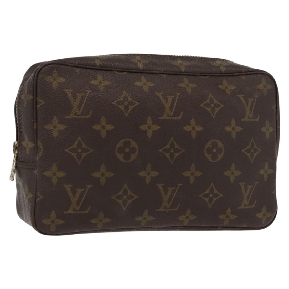 Louis Vuitton Monogram Canvas Trousse Toiletry Bag Brown: Louis Vuitton Monogram Canvas Trousse Toiletry Bag Brown This Louis Vuitton Trousse Toiletry Pouch features the iconic Monogram canvas in brown and is designed for unisex use. It is a pre-owned item i