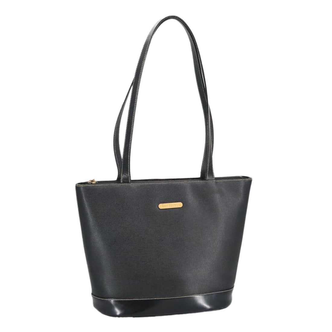 Burberry Black Leather Handle Tote Bag for Women (1 of 18)