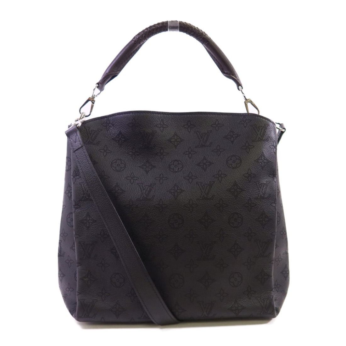 Louis Vuitton Babylone PM Black Mahina Leather Two Way Shoulder Handbag (1 of 13)