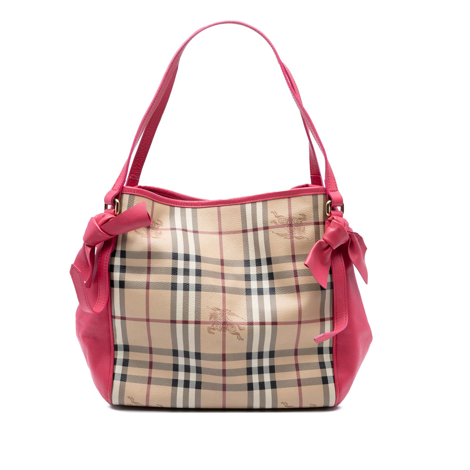 Burberry Haymarket Check Coated Canvas Canterbury Bow Tote (1 of 7)