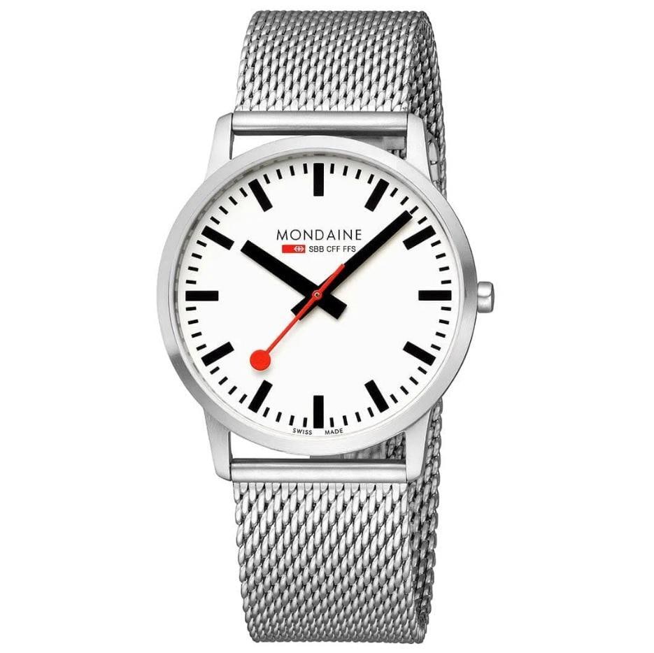 Mondaine Quartz Men's Watch A658.30332.16SBM White Dial Stainless Steel: Mondaine Quartz Men's Watch A658.30332.16SBM White Dial Stainless Steel Discover the Mondaine Steel Case White Dial Men's Quartz Watch, a perfect blend of style and functionality. This casual wristwat