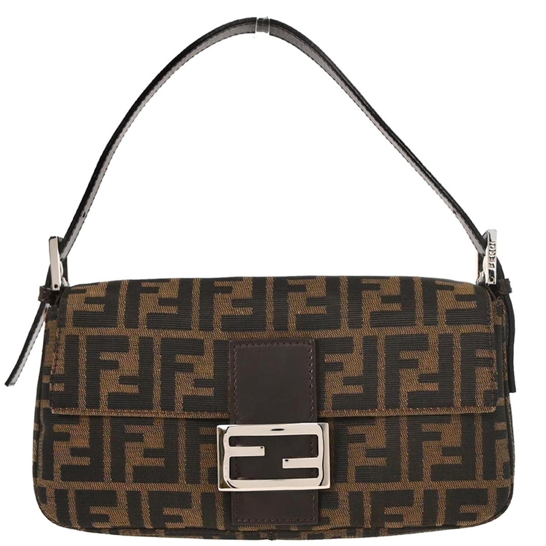 Fendi Brown Canvas Zucca Baguette Handbag 2119.26524.008 (1 of 10)