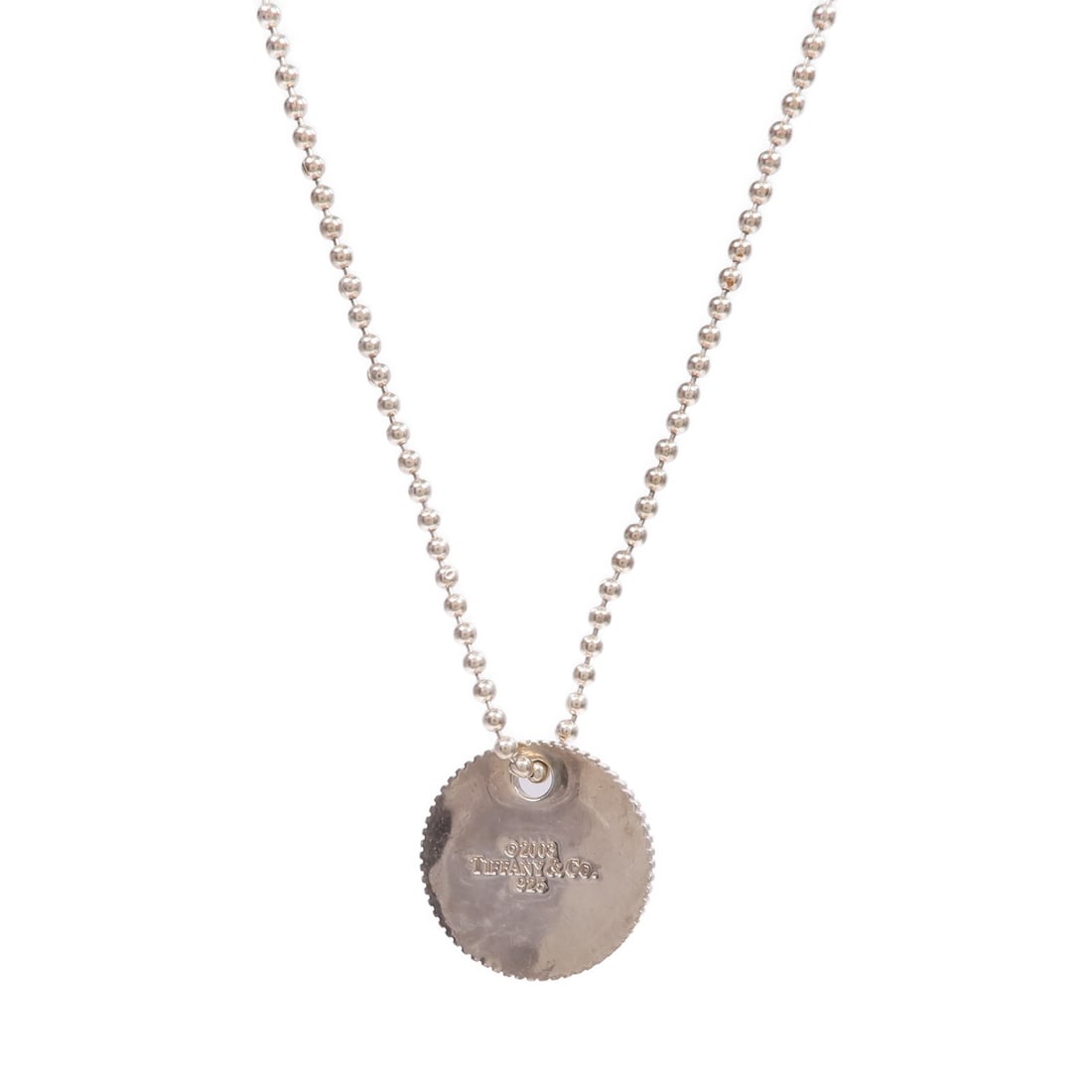 Sterling Silver 925 Necklace With Round Pendant By Tiffany & Co. (1 of 10)