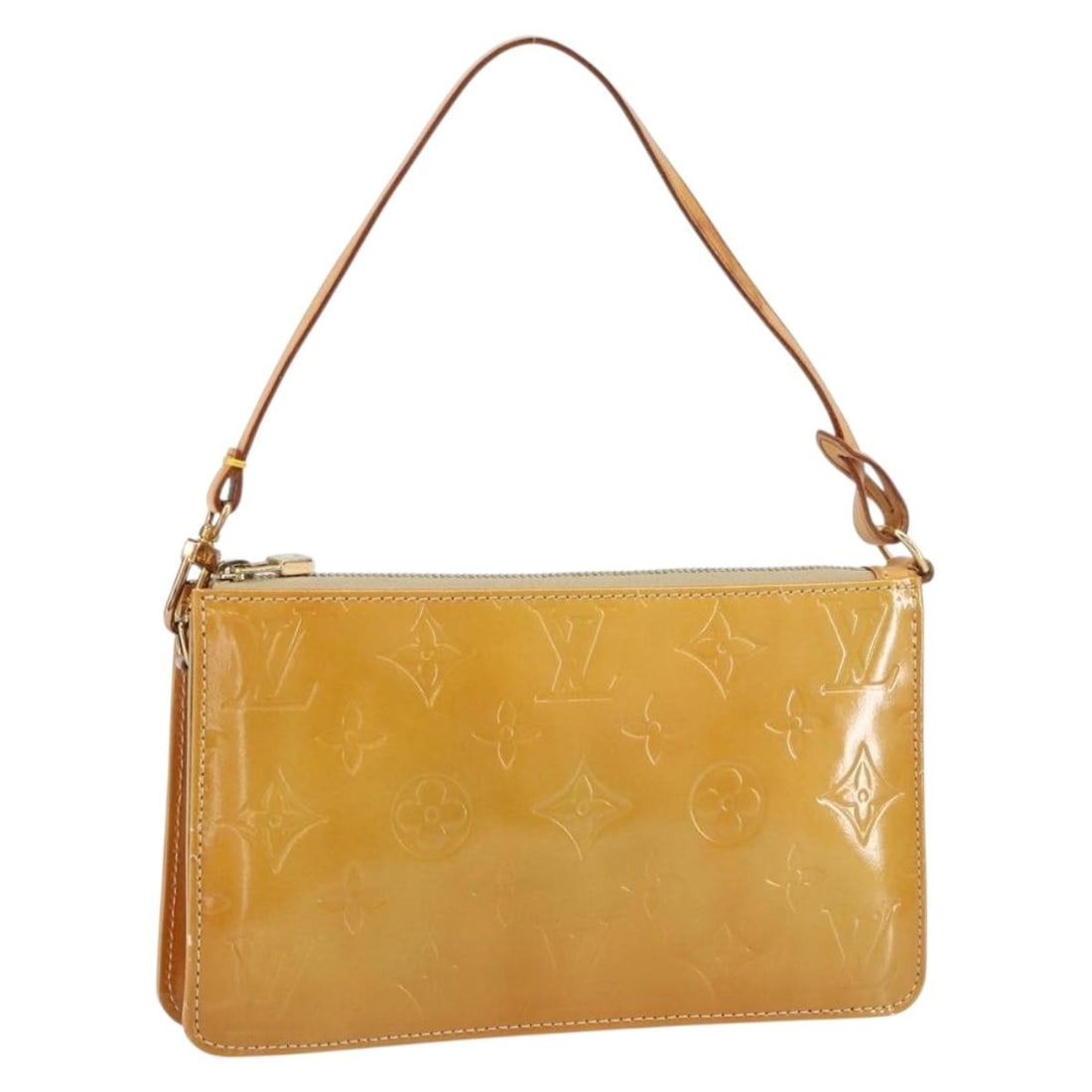 Louis Vuitton Lexington Pochette Yellow Vernis Patent Leather Bag: Louis Vuitton Lexington Pochette Yellow Vernis Patent Leather Bag This Louis Vuitton Lexington Pochette Monogram Vernis is crafted from yellow patent leather and features a compact, feminine design. T