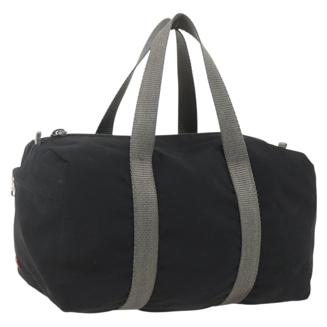 Prada Nylon Sport Handbag Black 24cm x 13cm x 11cm: Prada Nylon Sport Handbag Black 24cm x 13cm x 11cm This pre-owned Prada Sport handbag for women is crafted from black nylon and features metal fittings. It shows signs of use including surface rubbing