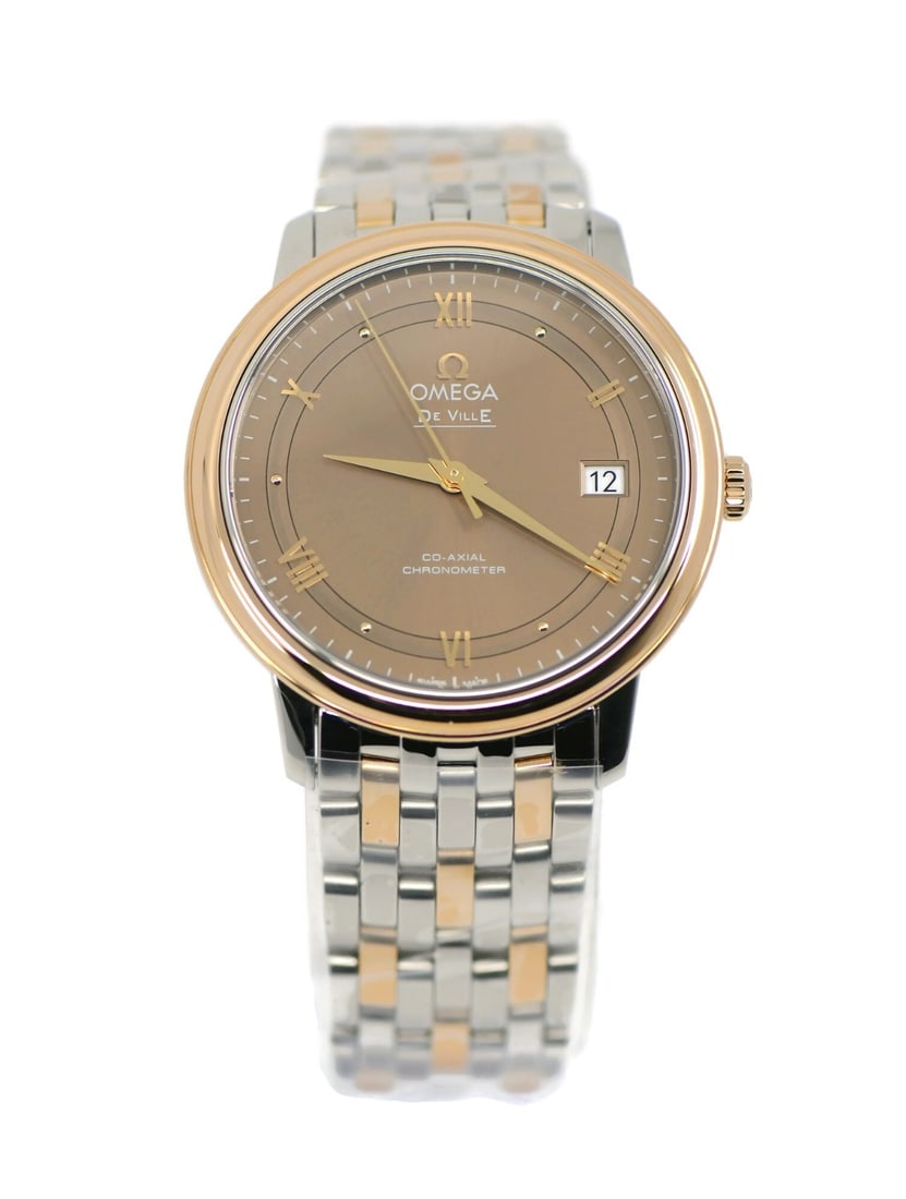 De Ville Prestige 18K Gold and Steel Automatic Watch Ref 424.20.37.20.13.001 (1 of 6)