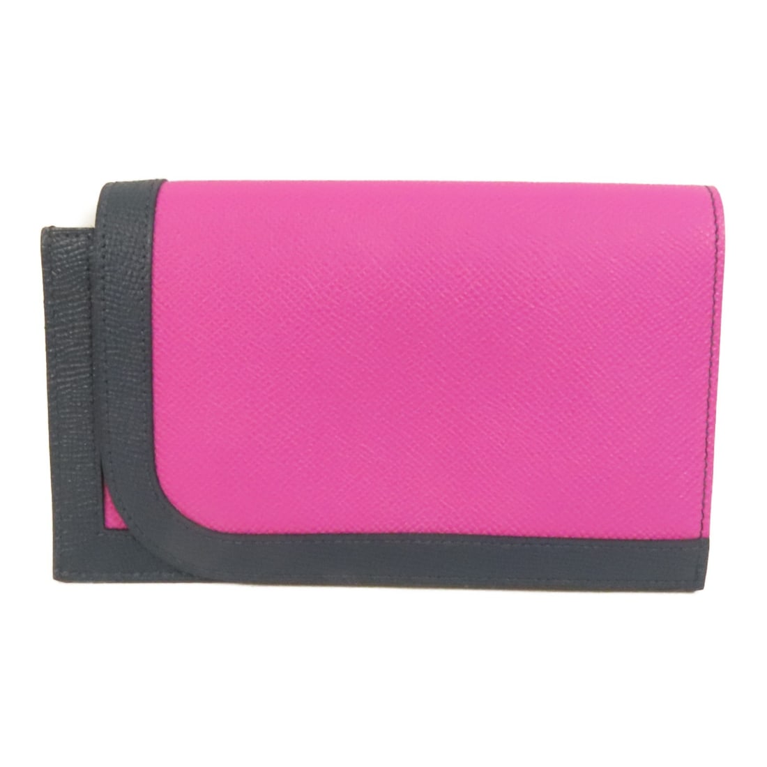 Magnolia Epsom Leather Camail Bifold Wallet by Hermes with Palladium Hardware: Magnolia Epsom Leather Camail Bifold Wallet by Hermes with Palladium Hardware This Hermes Camail long wallet features a bifold design crafted from Epsom calfskin leather in a striking magnolia pink co
