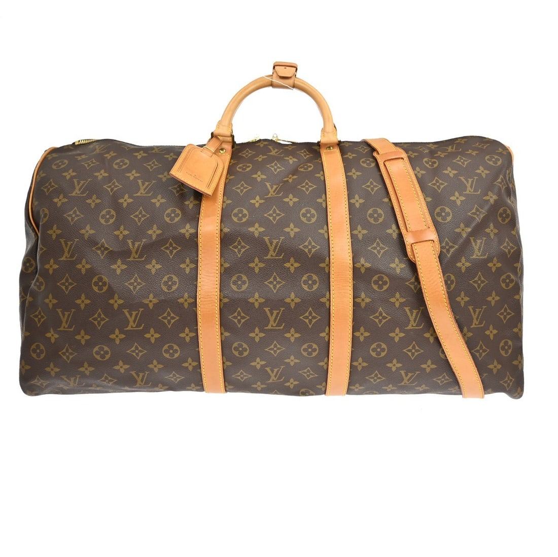 Louis Vuitton Keepall Bandouliere 60 Monogram Canvas Extra Large Duffle Bag: Louis Vuitton Keepall Bandouliere 60 Monogram Canvas Extra Large Duffle Bag This is a Louis Vuitton Monogram Keepall Bandouliere 60 travel bag crafted with monogram canvas leather. The bag features a