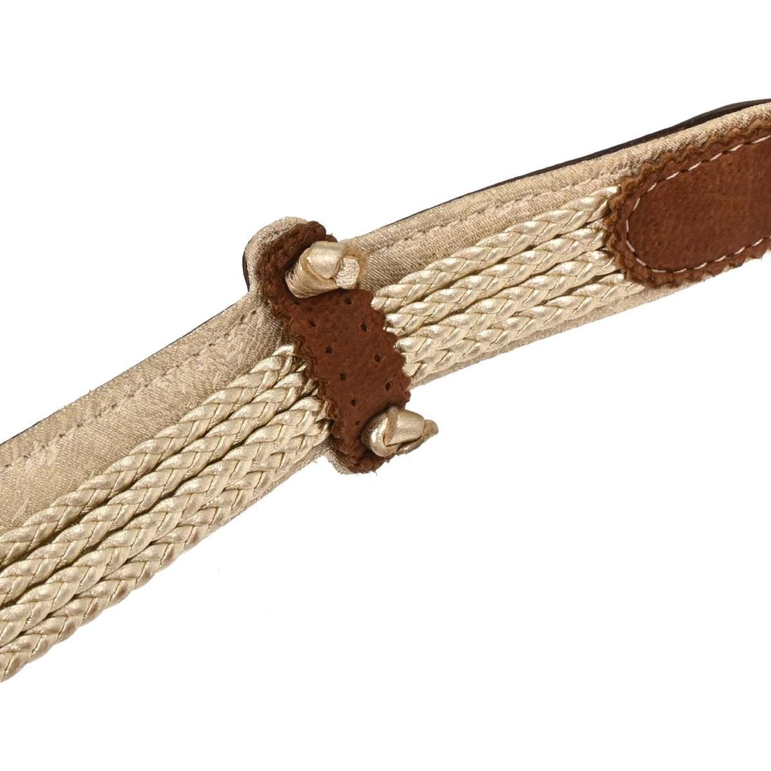 Christian Dior Saddle Handbag Brown Gold Leather Canvas 01RU0013 - 3