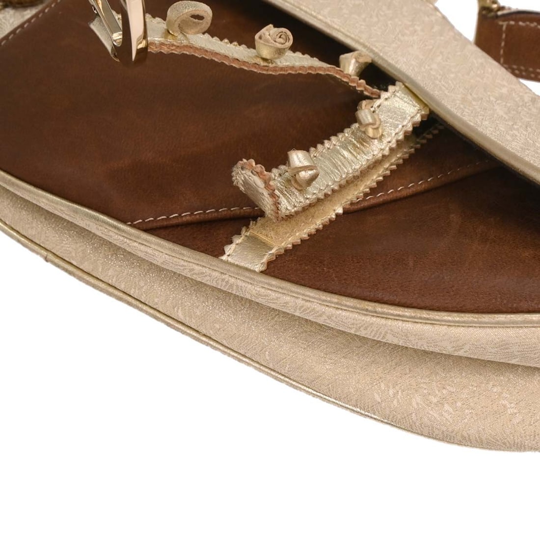 Christian Dior Saddle Handbag Brown Gold Leather Canvas 01RU0013 - 6