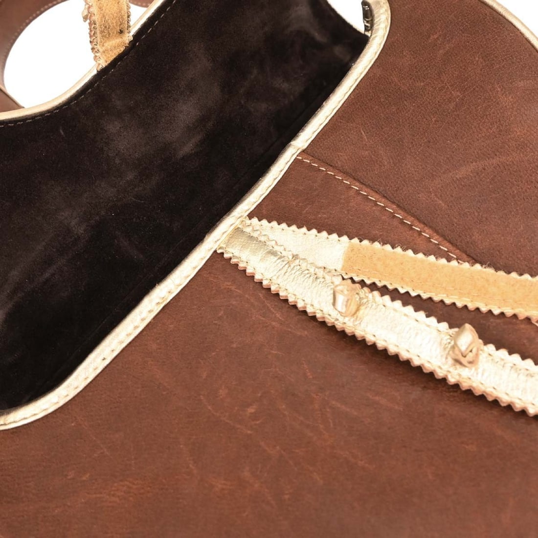 Christian Dior Saddle Handbag Brown Gold Leather Canvas 01RU0013 - 8